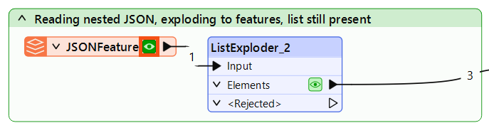 Viewing JSON reader cache